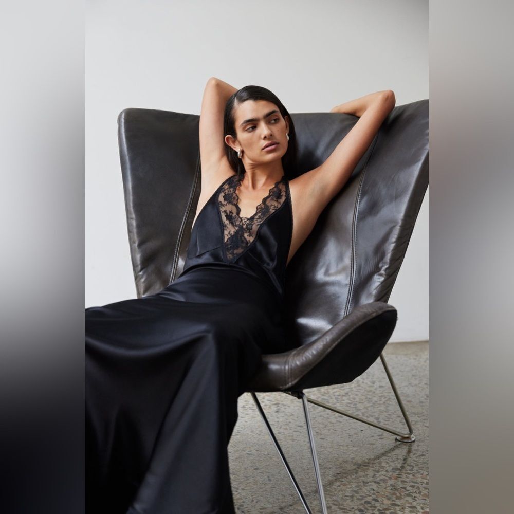 SIR. Aries Halter silk Gown black size 1